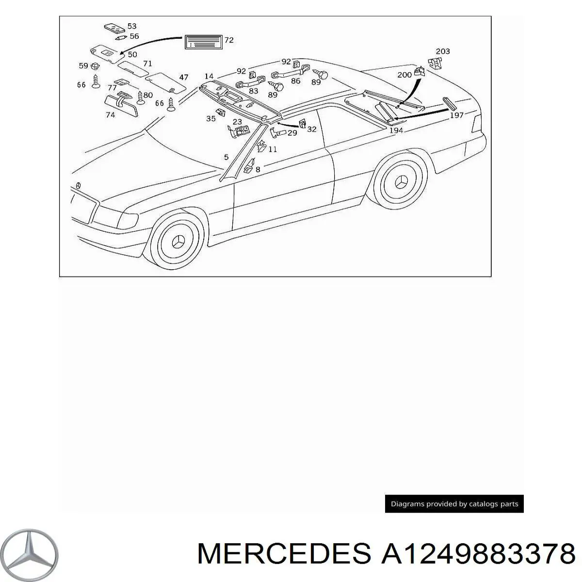  Mercedes A1249883378 precio, desde 19,74 EUR