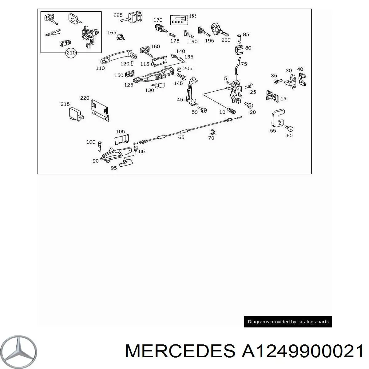  Mercedes A1249900021 precio, desde 3,24 EUR