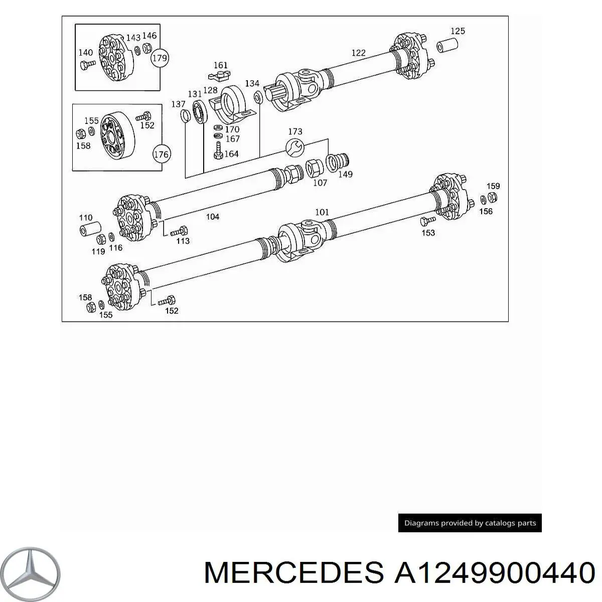  Mercedes A1249900440 precio, desde 12,80 EUR