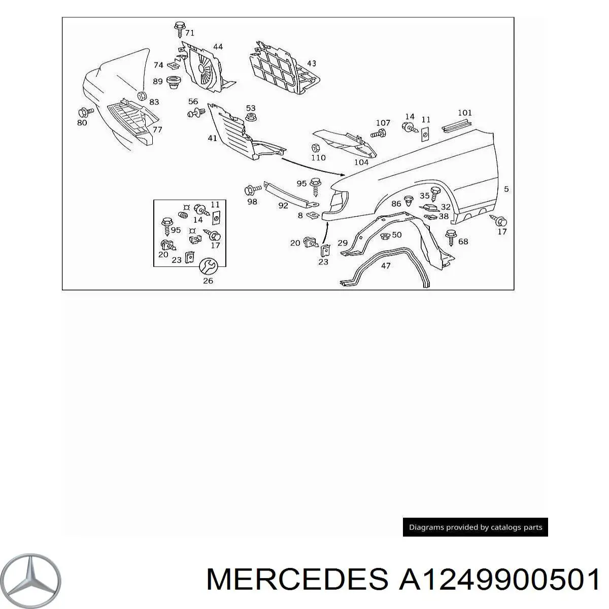  Mercedes A1249900501 precio, desde  