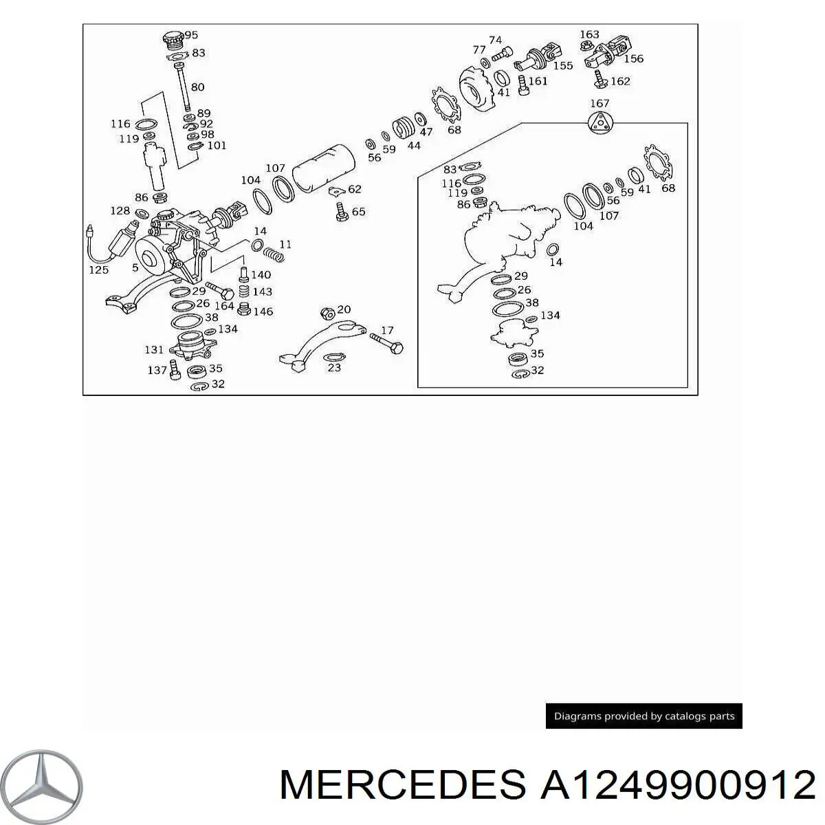  Mercedes A1249900912 precio, desde 7,71 EUR