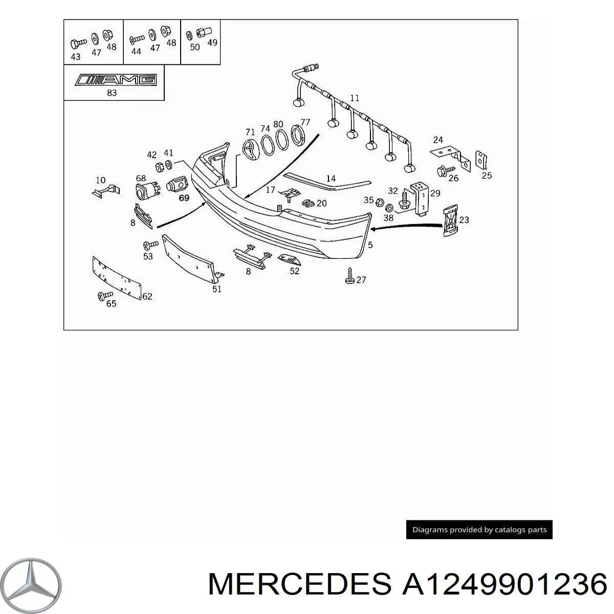  Mercedes A1249901236 precio, desde 15,70 EUR