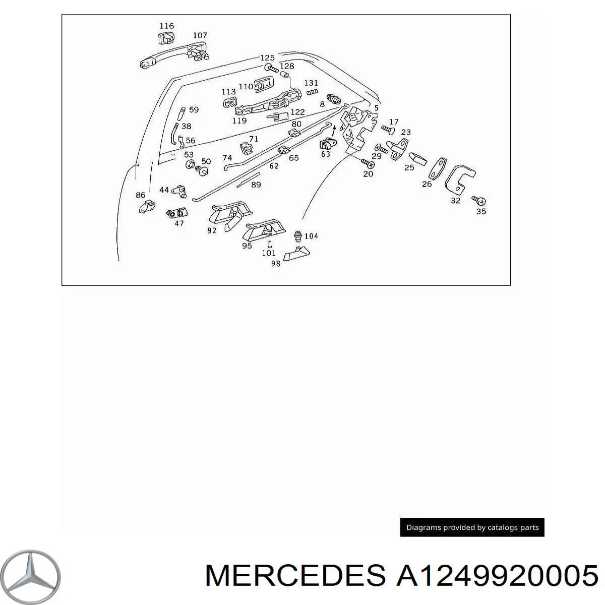  Mercedes A1249920005 precio, desde 2,99 EUR