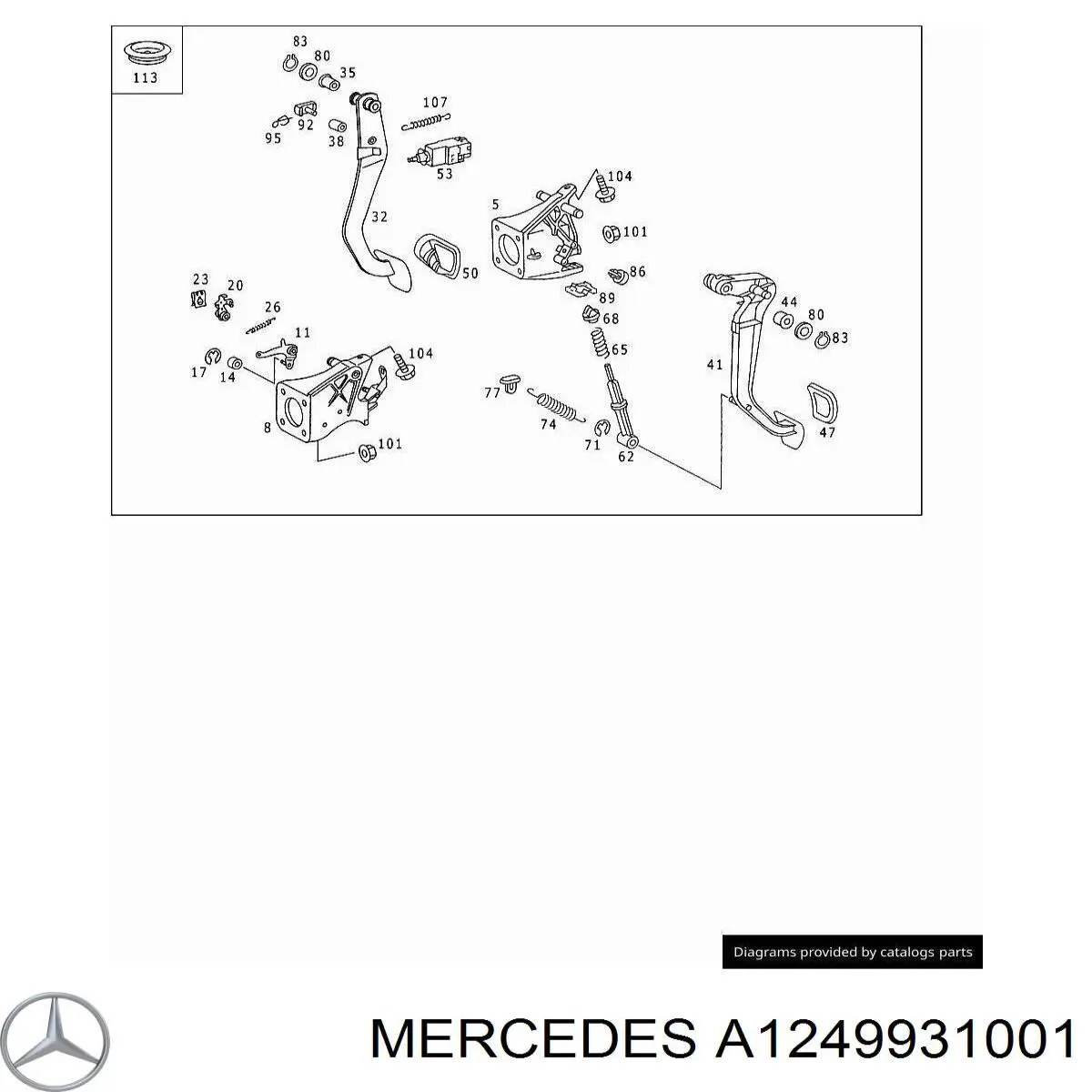  Mercedes A1249931001 precio, desde 23,37 EUR