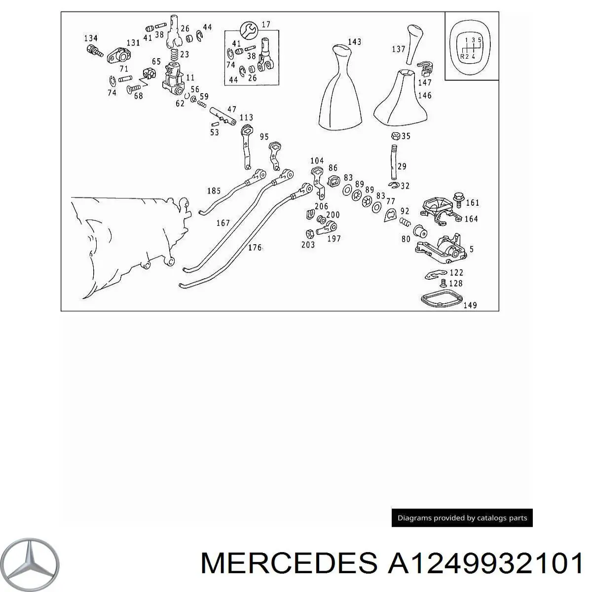  Mercedes A1249932101 precio, desde 8,95 EUR