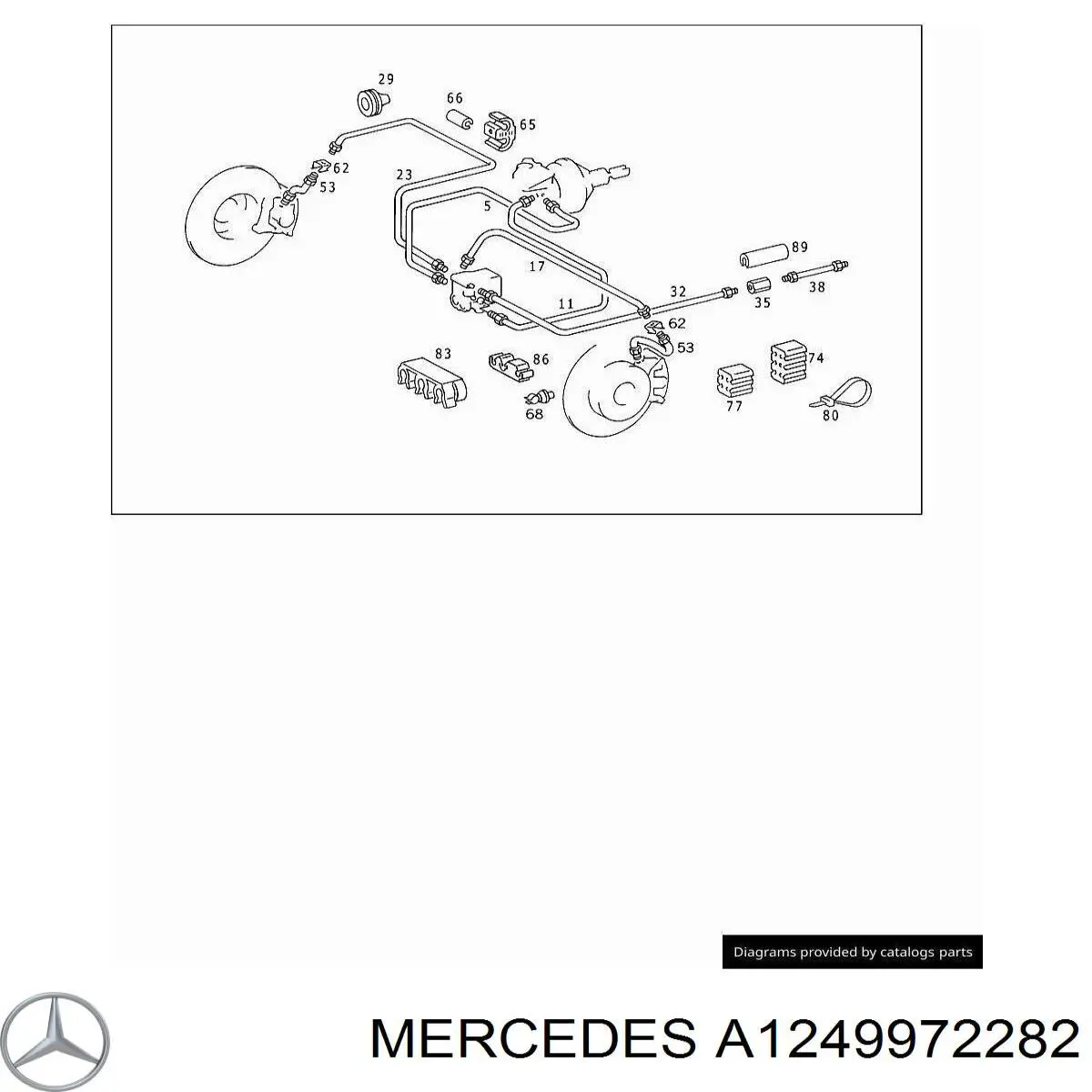  Mercedes A1249972282 precio, desde 4,05 EUR