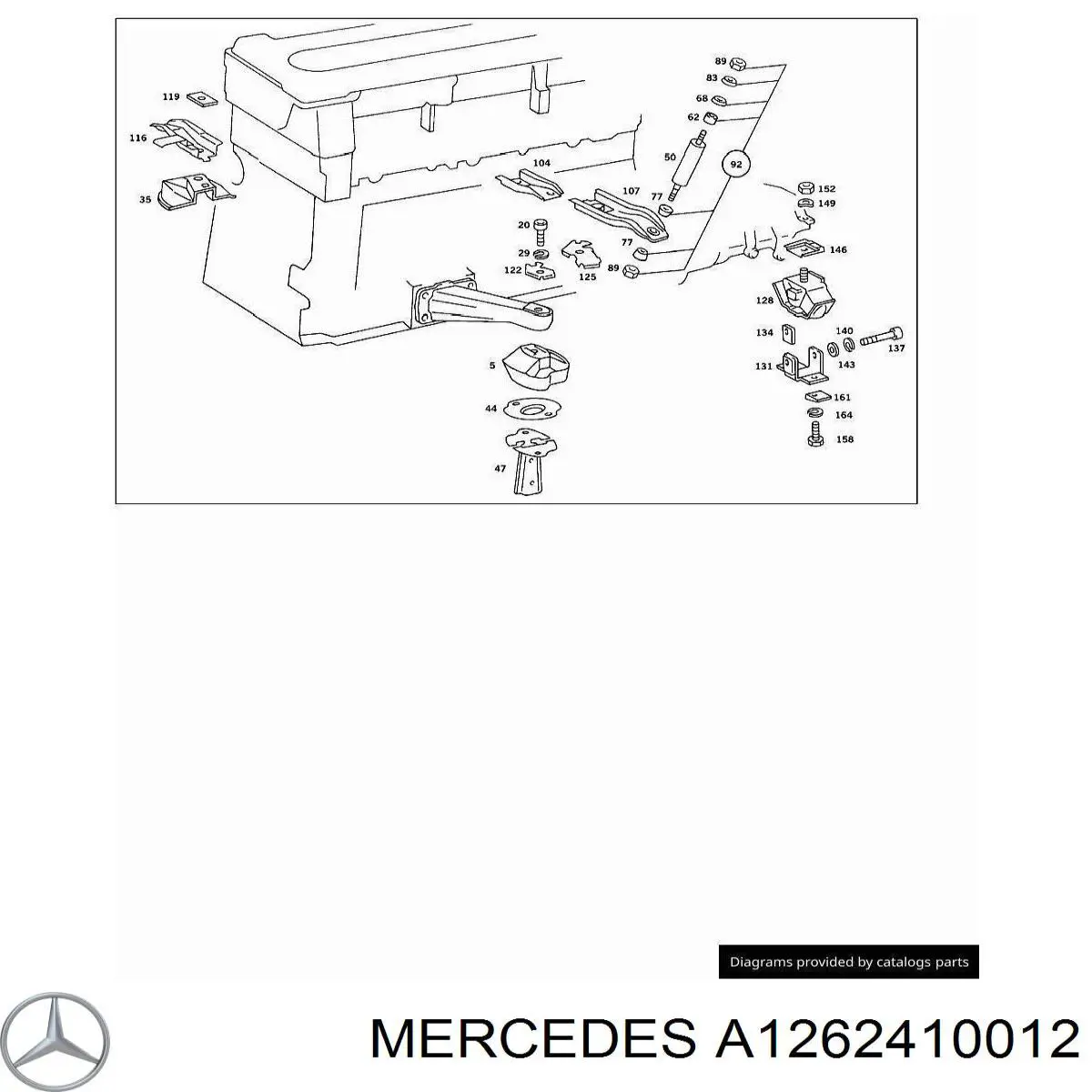  Mercedes A1262410012 precio, desde 14,79 EUR