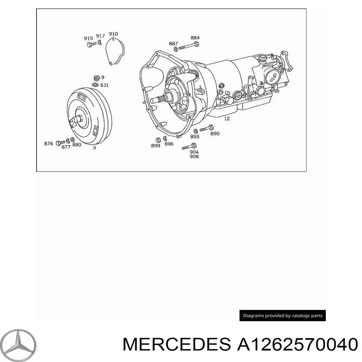A1262570040 Mercedes 