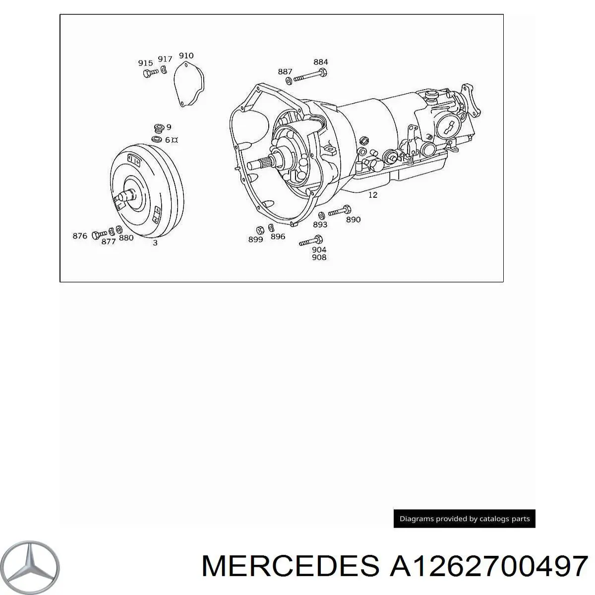 Bomba de aceite de la transmisión automática Mercedes A1262700497 precio, desde 602,65 EUR