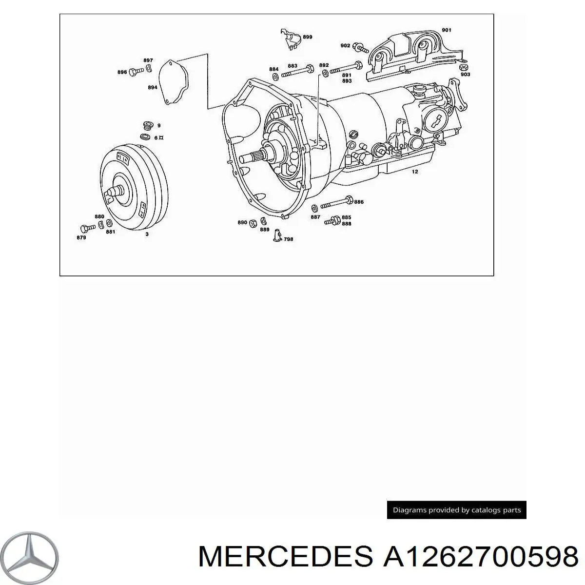 Comprar 1262700598 Mercedes Filtro de transmisión automática