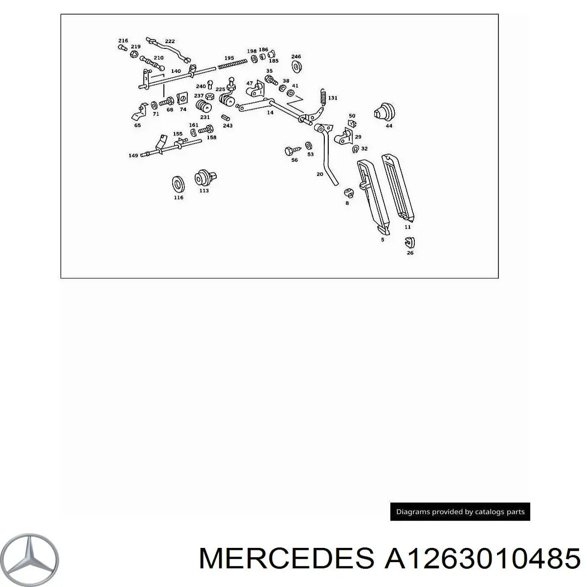  Mercedes A1263000085 precio, desde 14,94 EUR