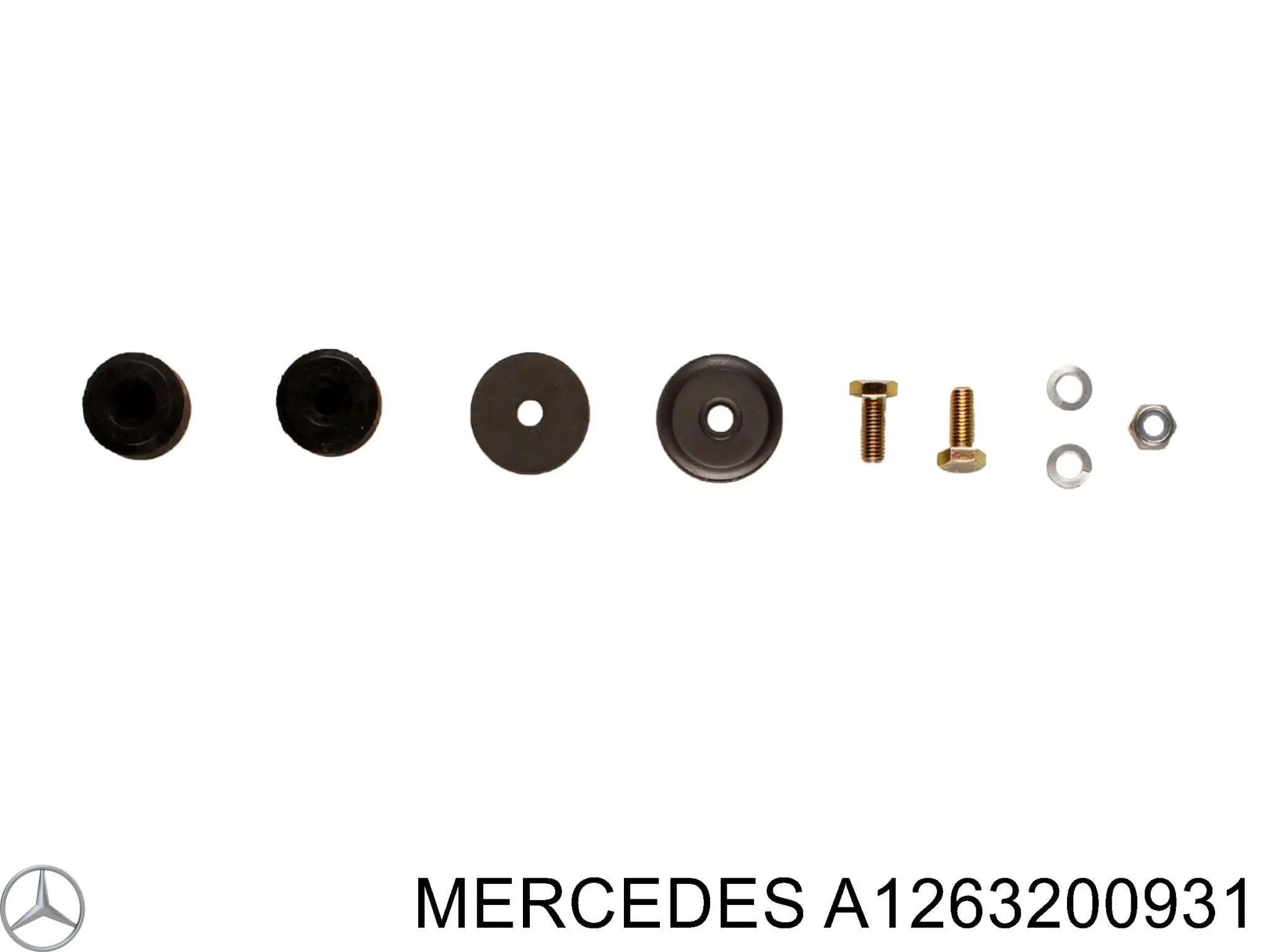 Amortiguador trasero A1263200931 Mercedes