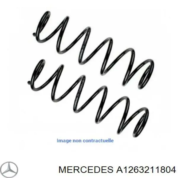 1263211804 Mercedes muelle de suspensión eje delantero