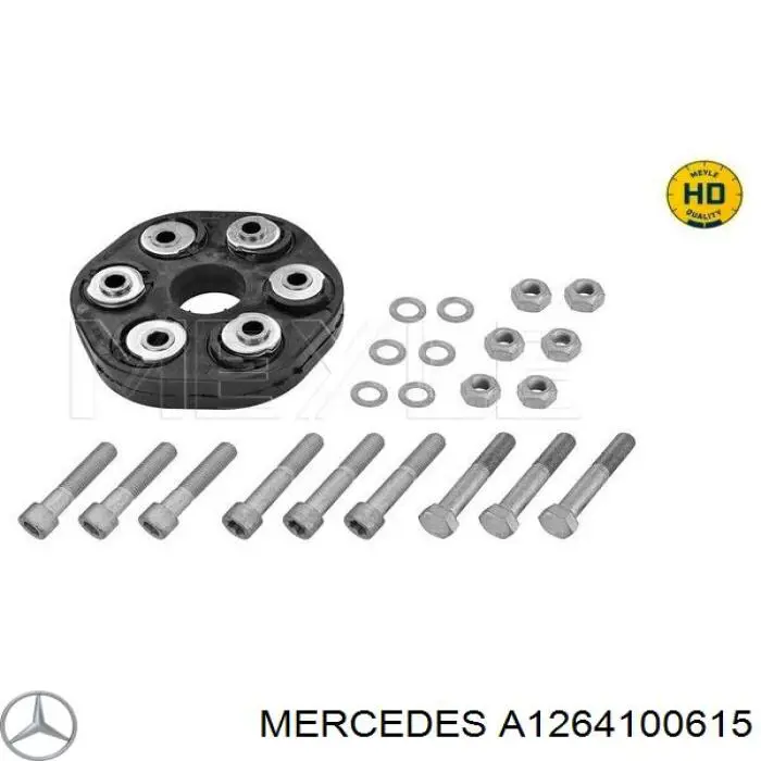 A1264100615 Mercedes articulación, árbol longitudinal, trasera