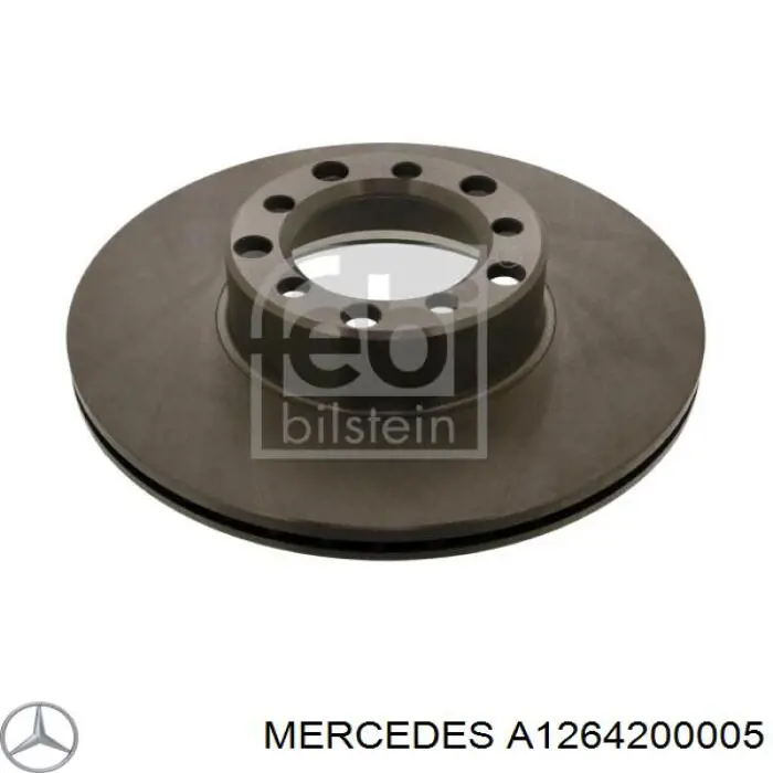 A1264200005 Mercedes disco de freno delantero