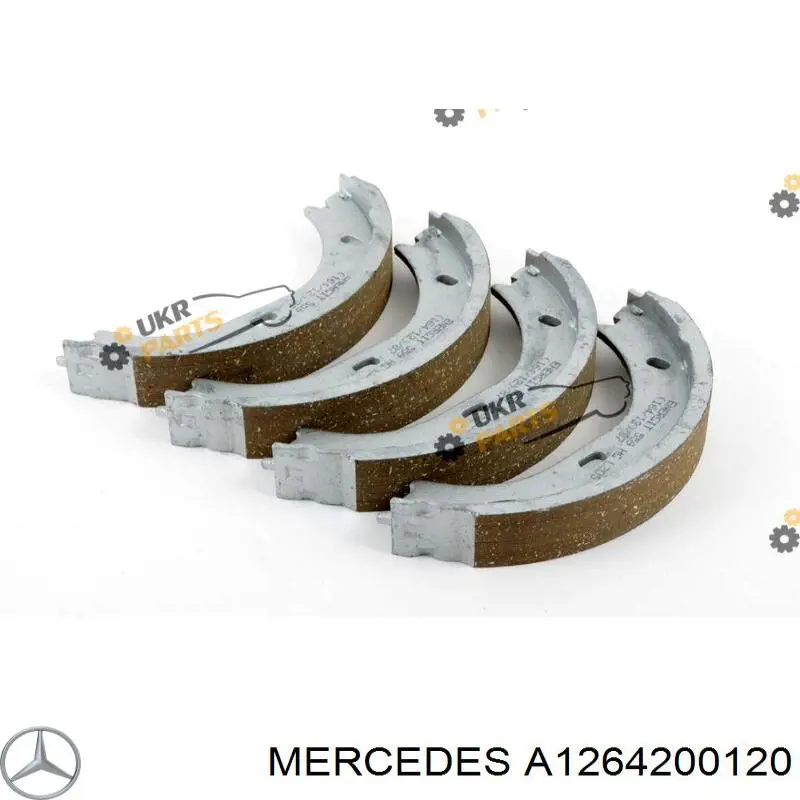 Comprar A1264200120 Mercedes Juego de zapatas de frenos, freno de estacionamiento