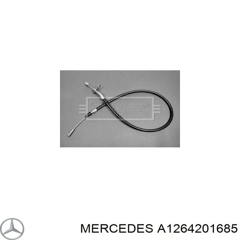 Cable de freno de mano trasero izquierdo para Mercedes S (W126)