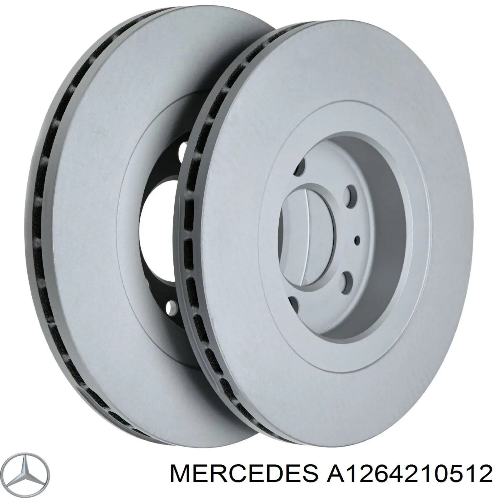 Comprar A1264210512 Mercedes Freno de disco delantero