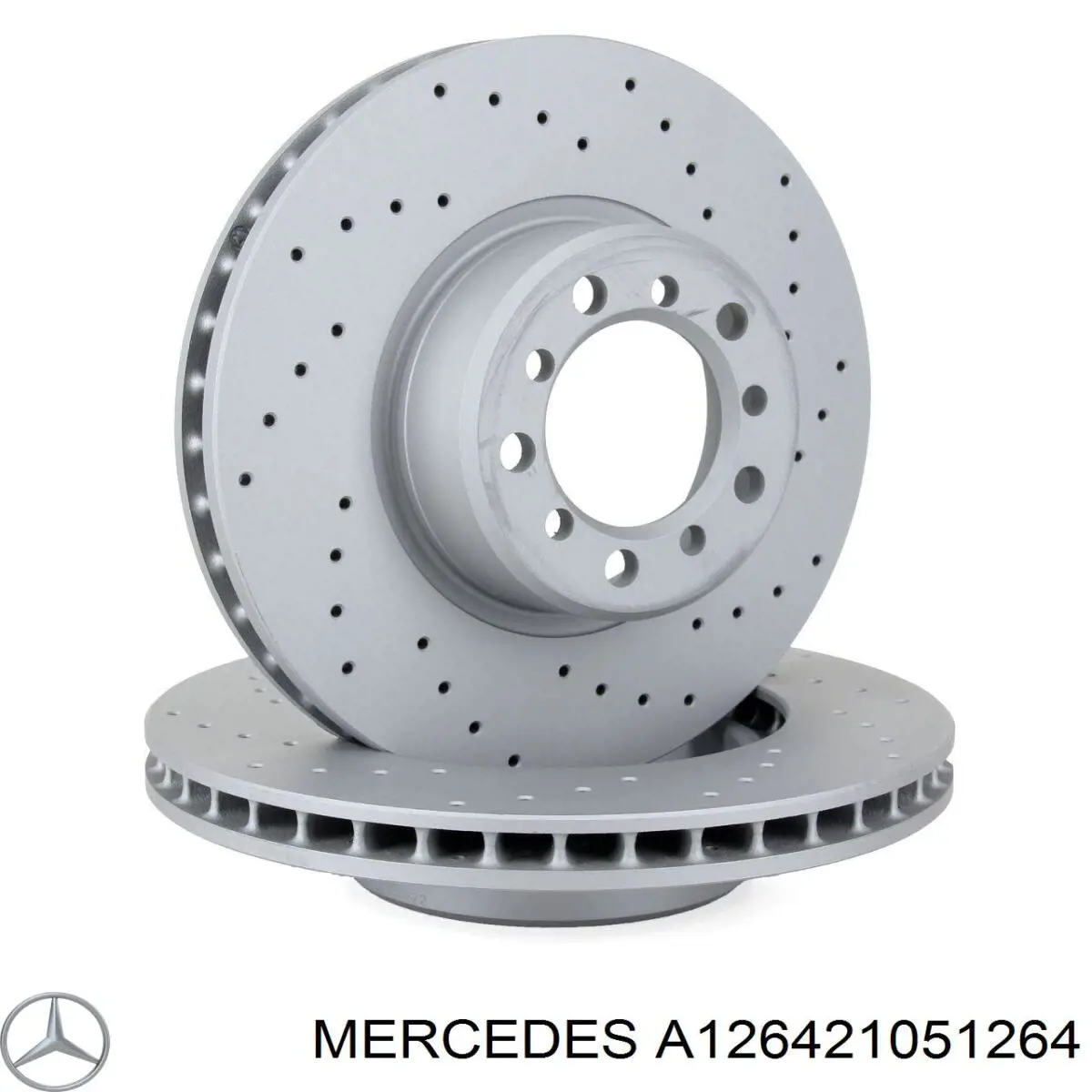 A126421051264 Mercedes disco de freno delantero