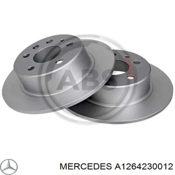 A1264230012 Mercedes disco de freno trasero