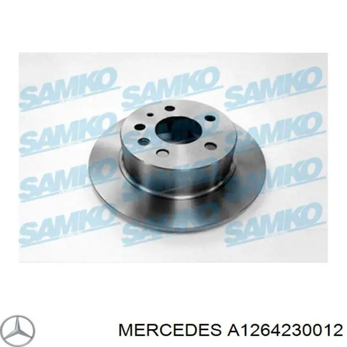 Disco de freno trasero Mercedes A1264230012 precio, desde 35,54 EUR