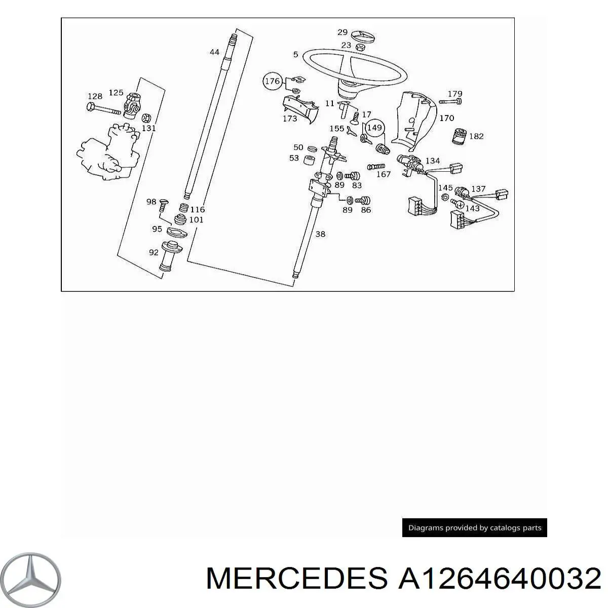 Mercedes A1264640032 precio, desde 51,11 EUR