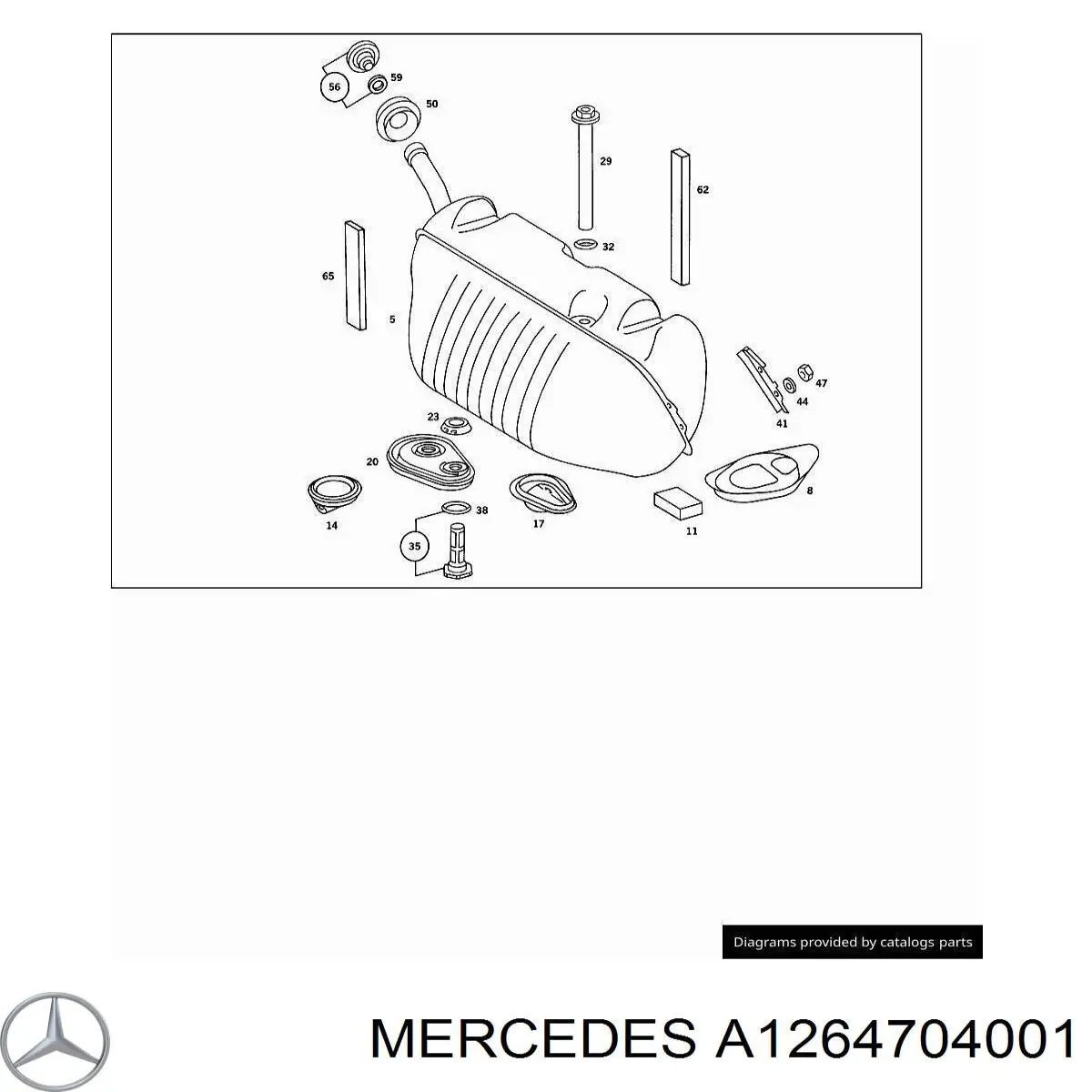 Depósito de gasolina Mercedes A1264704001 precio, desde 2282,94 EUR