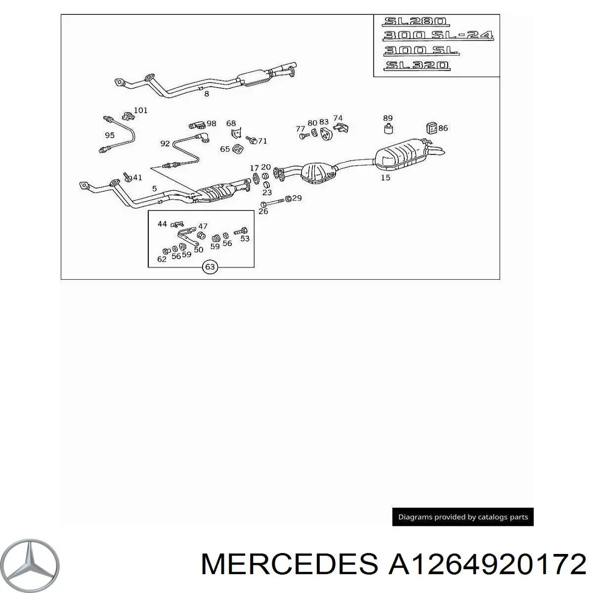  Mercedes A1264920172 precio, desde 13,92 EUR