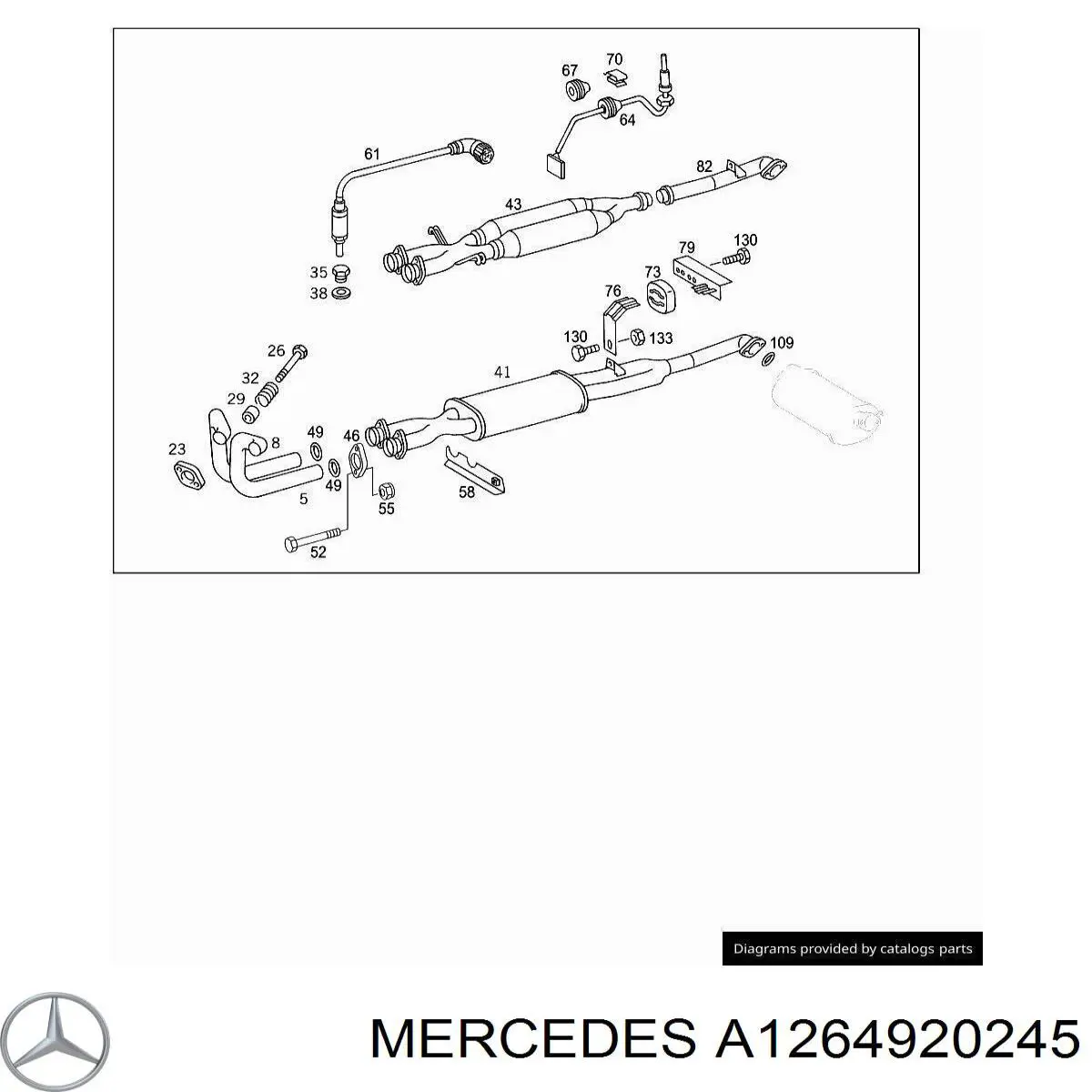  Mercedes A1264920245 precio, desde 30,73 EUR