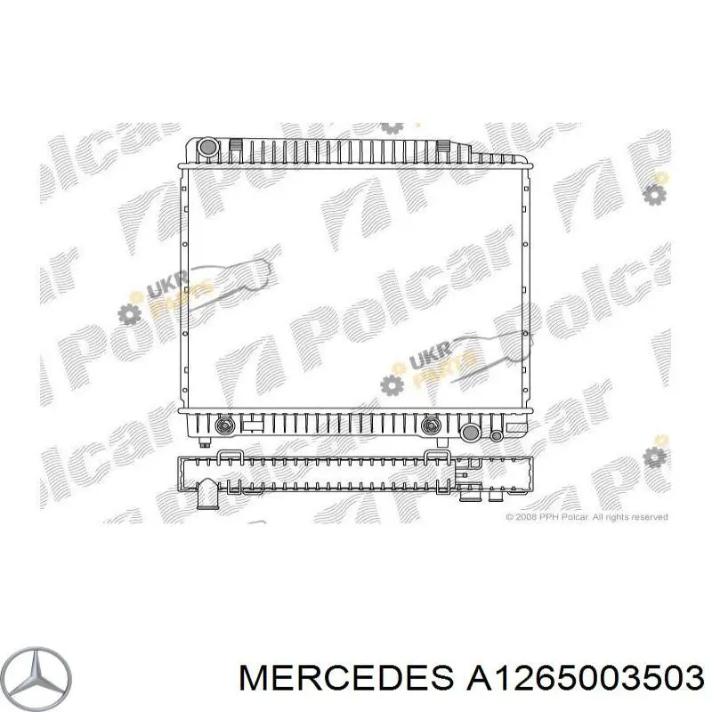 A1265003503 Mercedes radiador