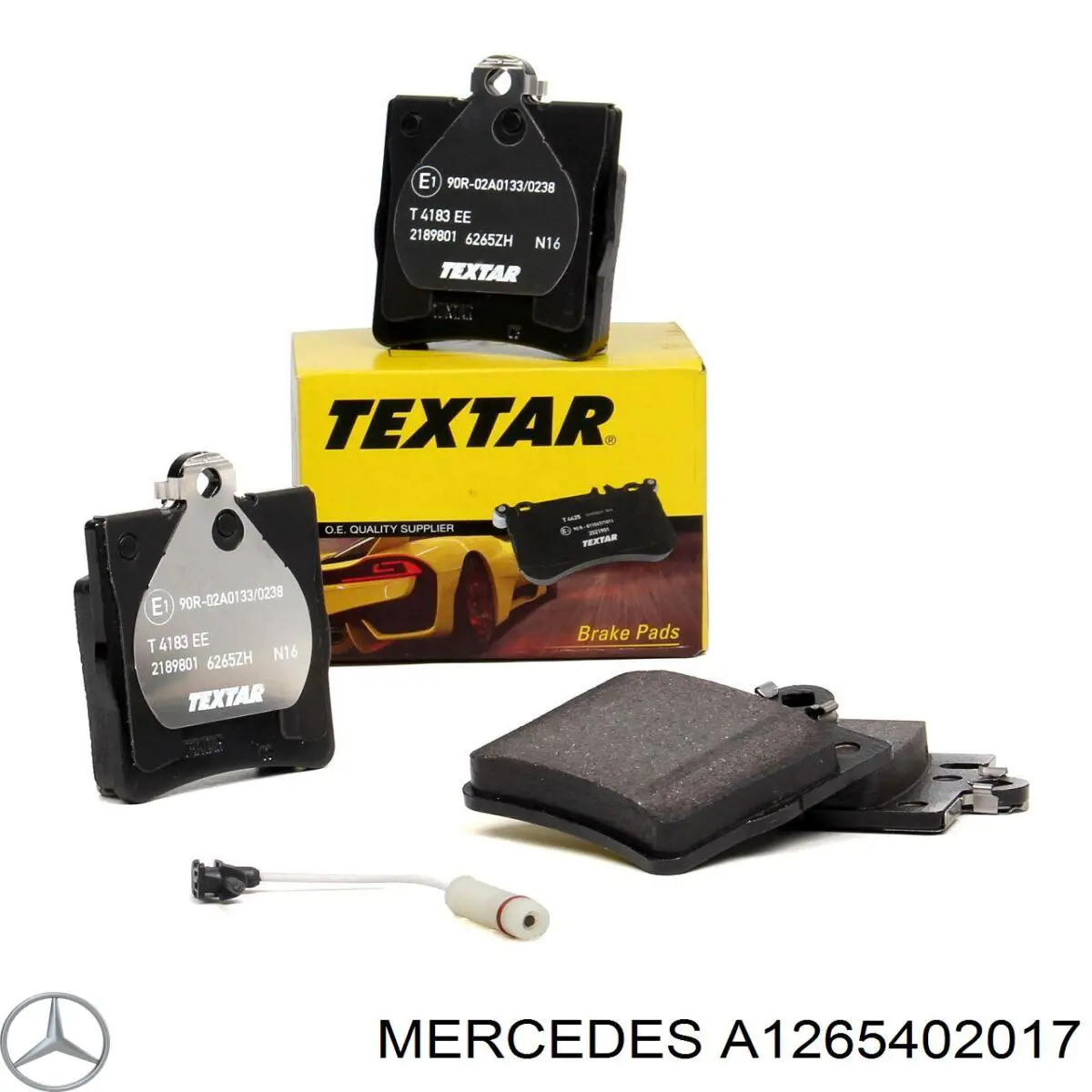 Sensor de desgaste de las pastillas de freno delanteras A1265402017 Mercedes