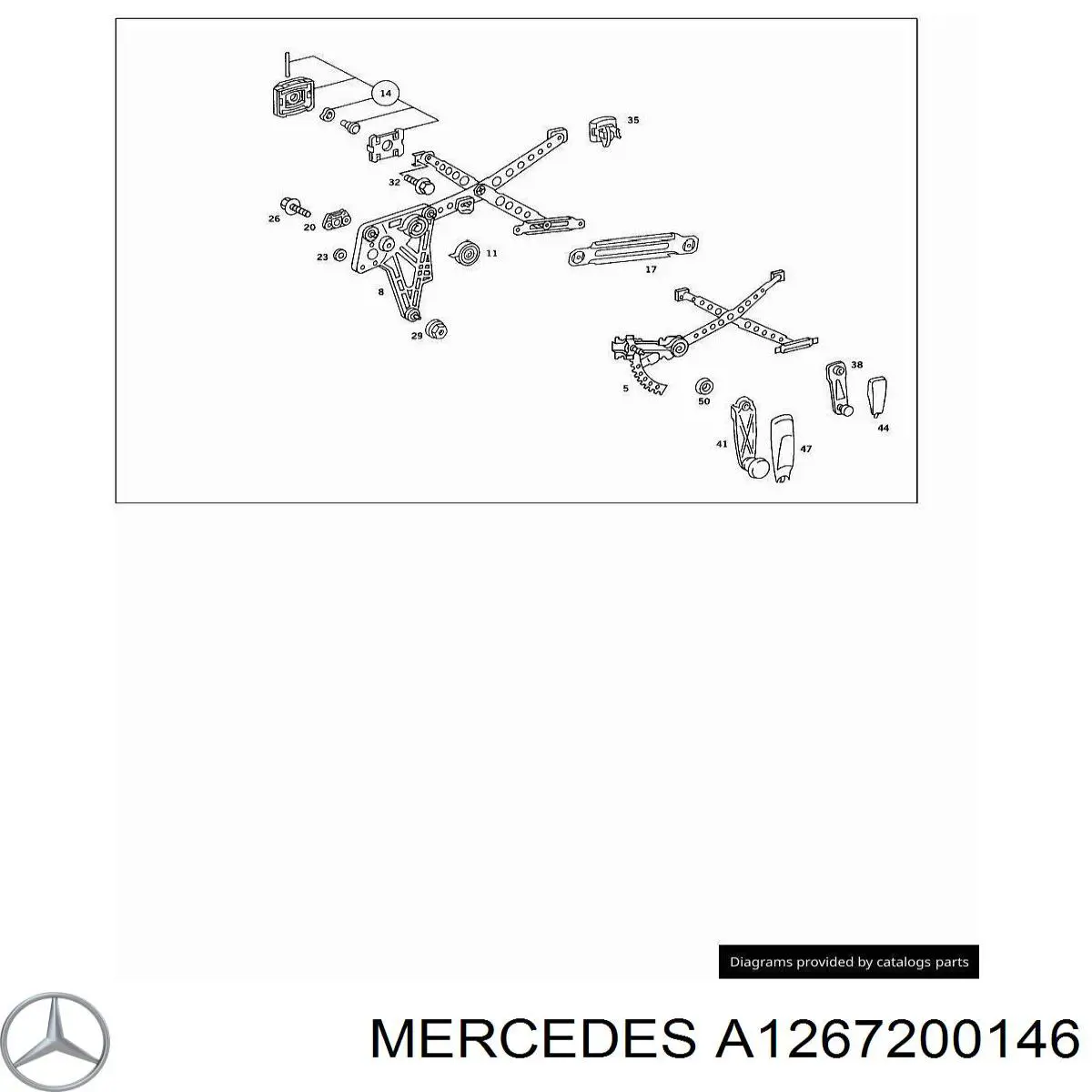 Mecanismo elevalunas delantero izquierdo Mercedes A1267200146 precio, desde 60,98 EUR