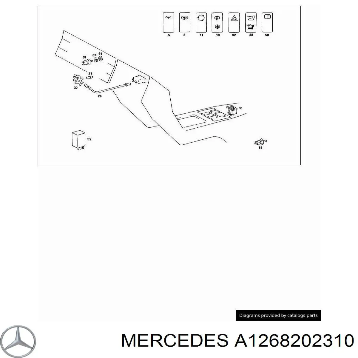  Mercedes A1268202310 precio, desde 93,51 EUR