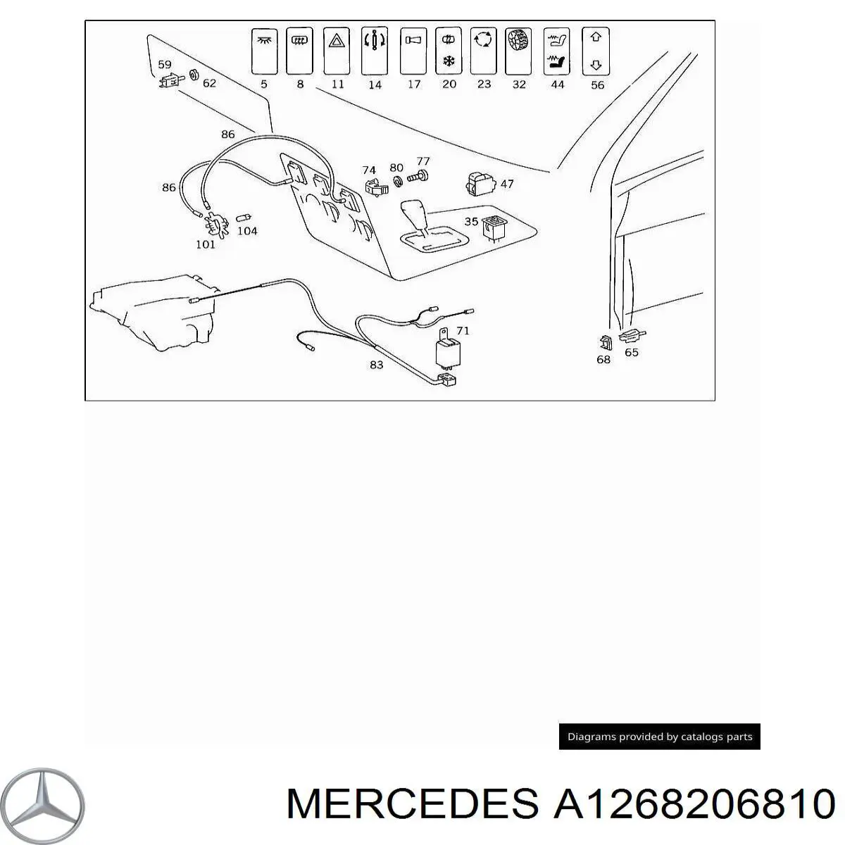  Mercedes A1268206810 precio, desde 147,07 EUR