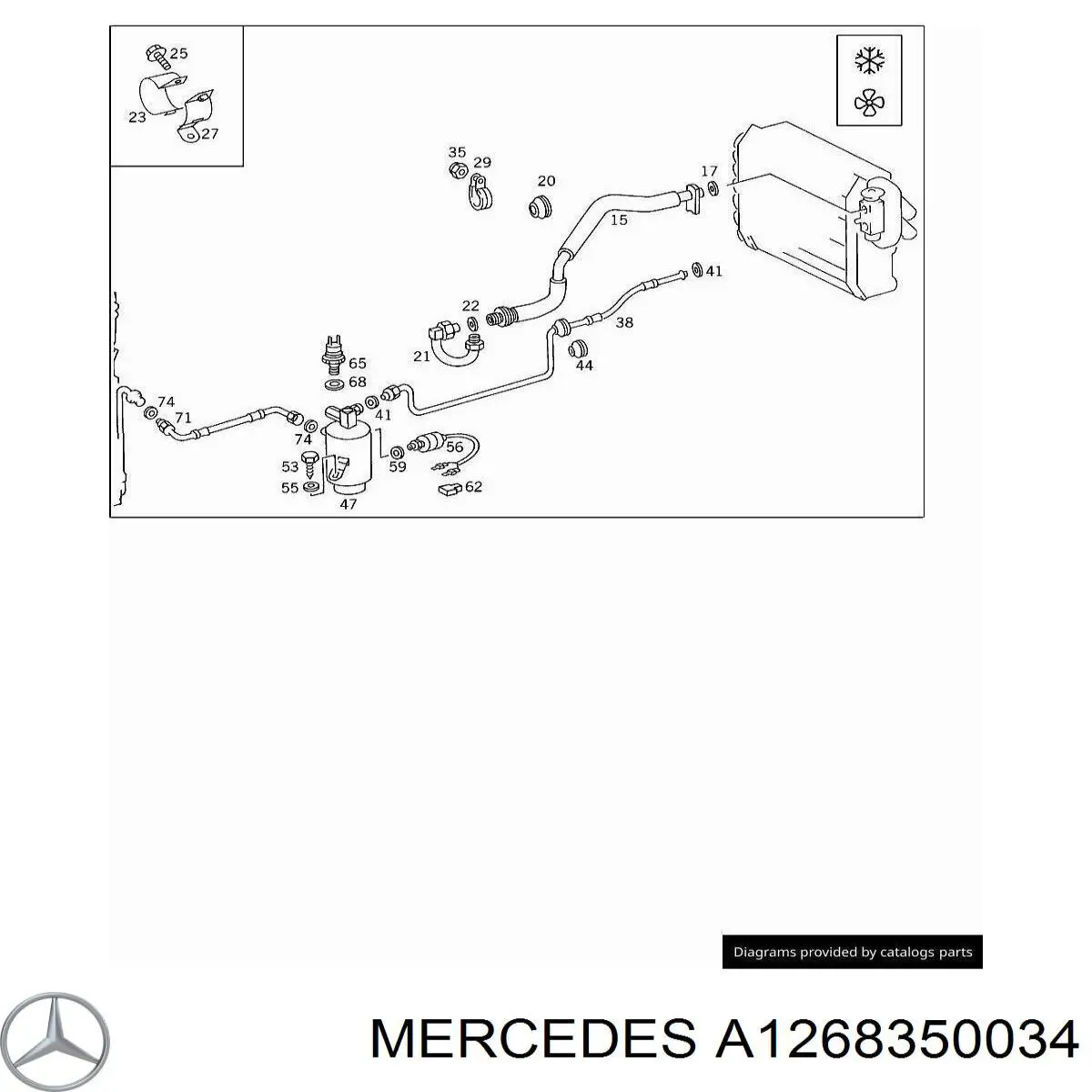 A1268350034 Mercedes 