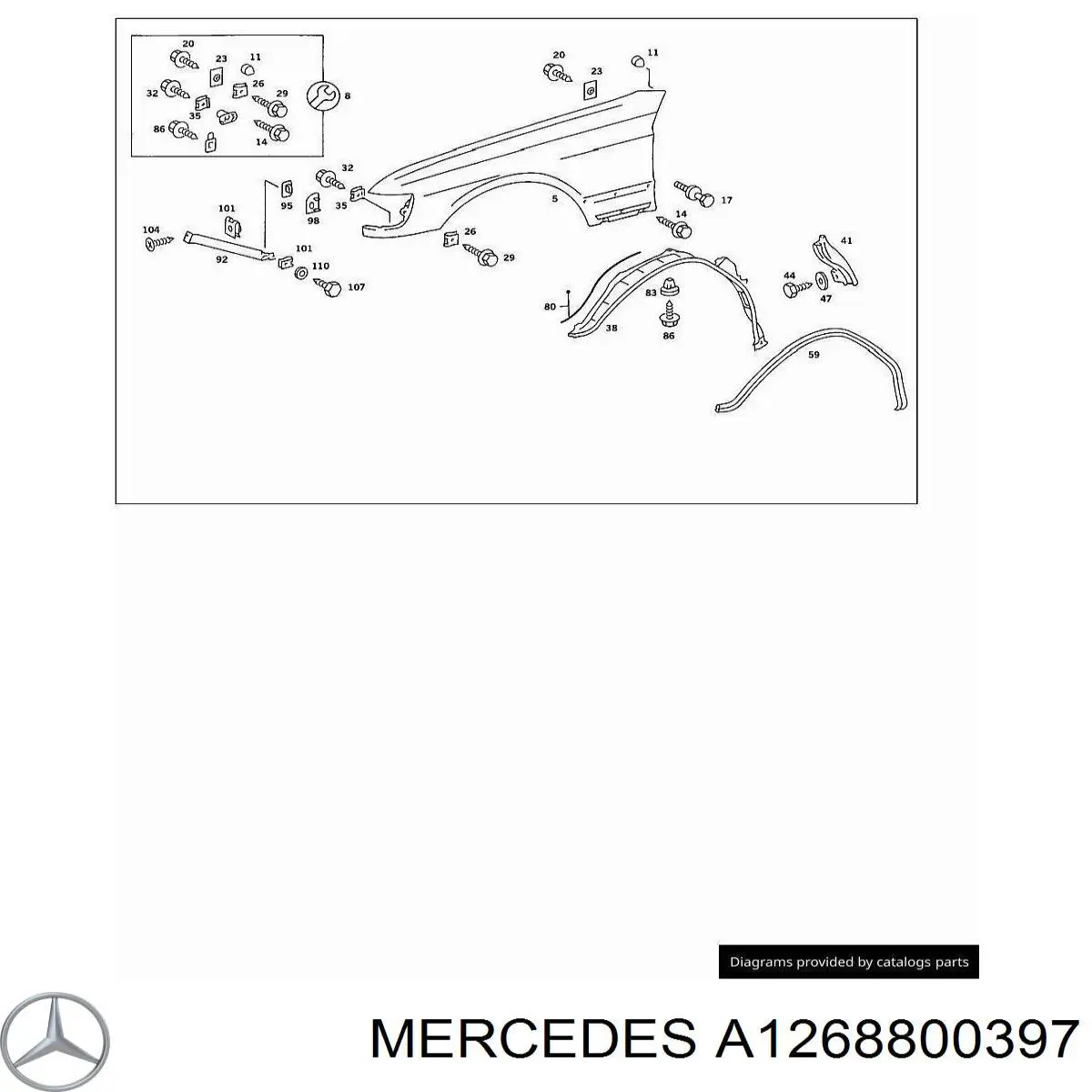  Mercedes A1268800397 precio, desde  