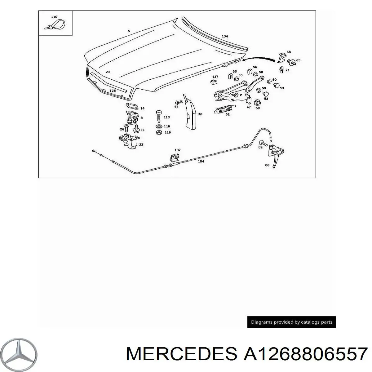 Capot para Mercedes S C126