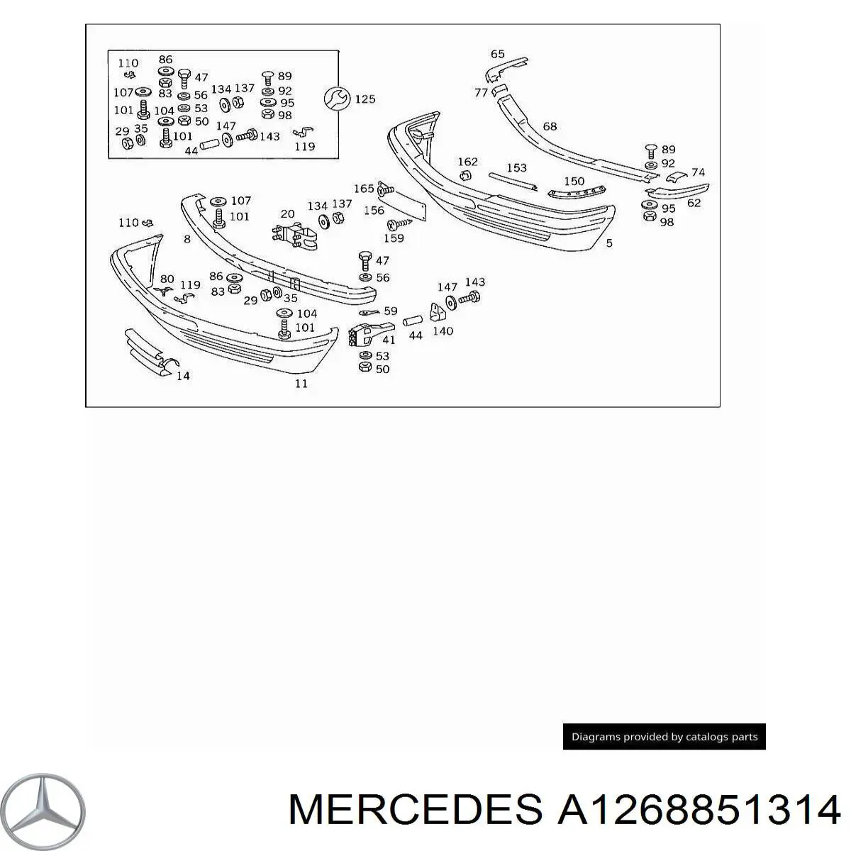  Mercedes A1268851314 precio, desde 185,60 EUR