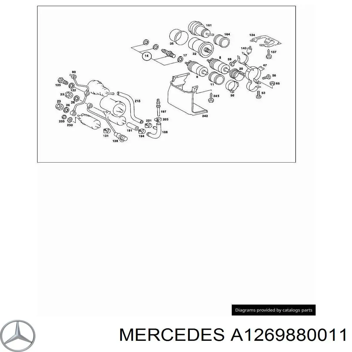  Mercedes A1269880011 precio, desde 14,82 EUR