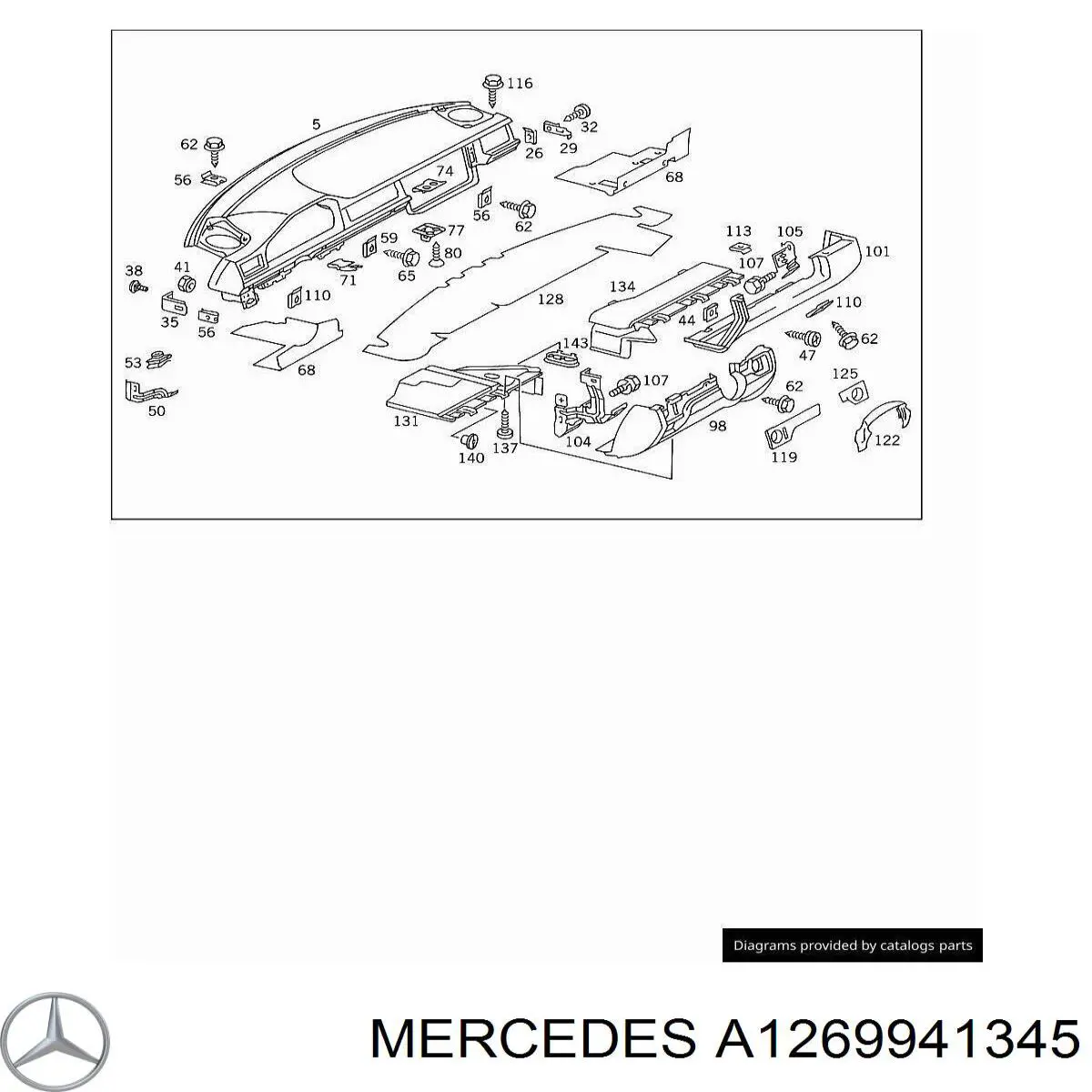  Mercedes A1269941345 precio, desde 2,65 EUR