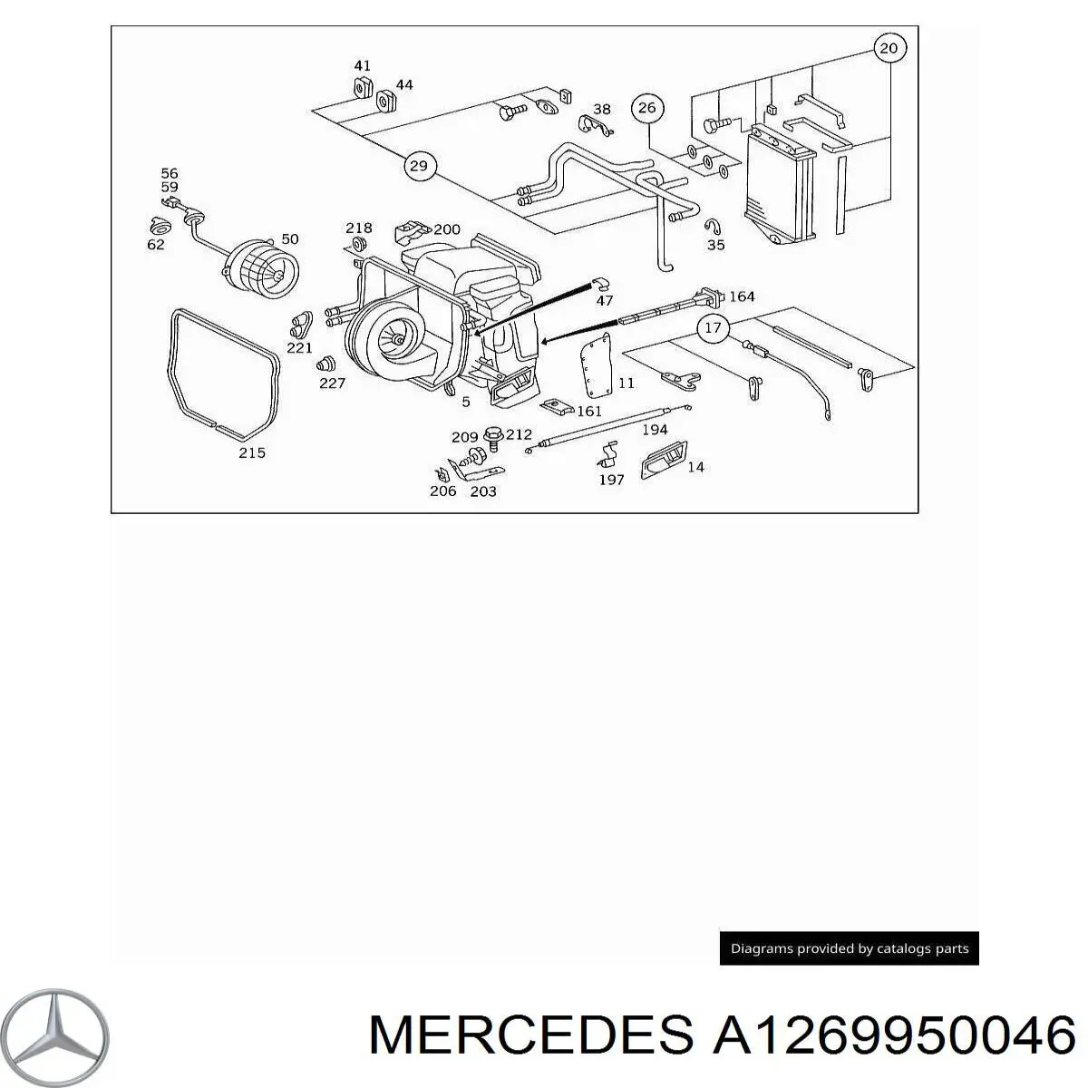  Mercedes A1269950046 precio, desde 3,02 EUR