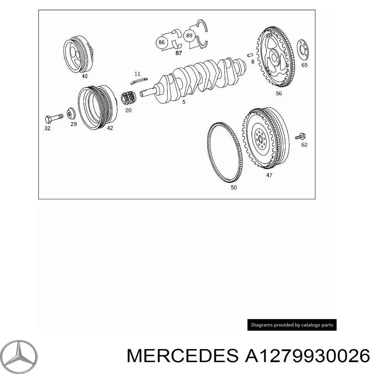 Comprar A6049900040 Mercedes Arandela de cigüeñal