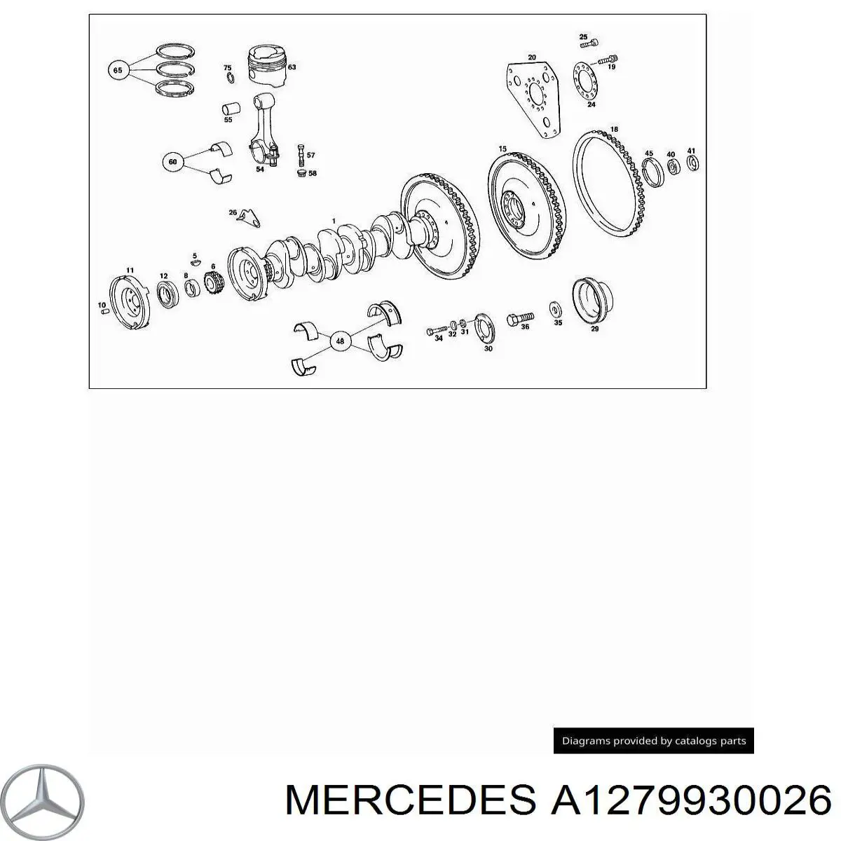 Arandela de cigüeñal A6049900040 Mercedes