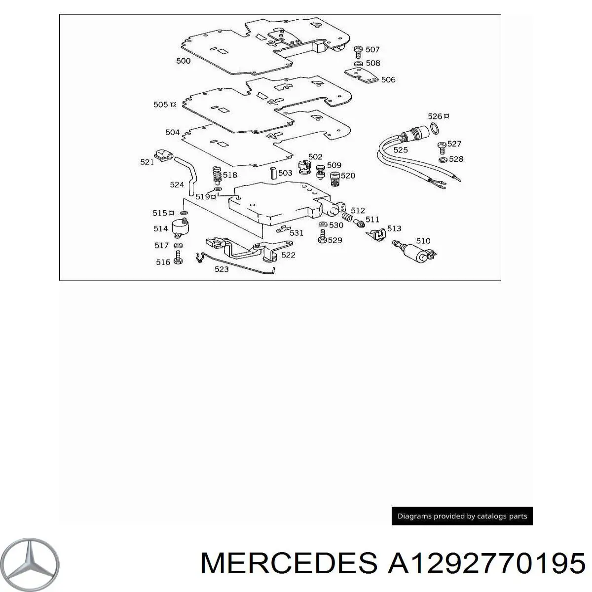 A1292770195 Mercedes filtro caja de cambios automática