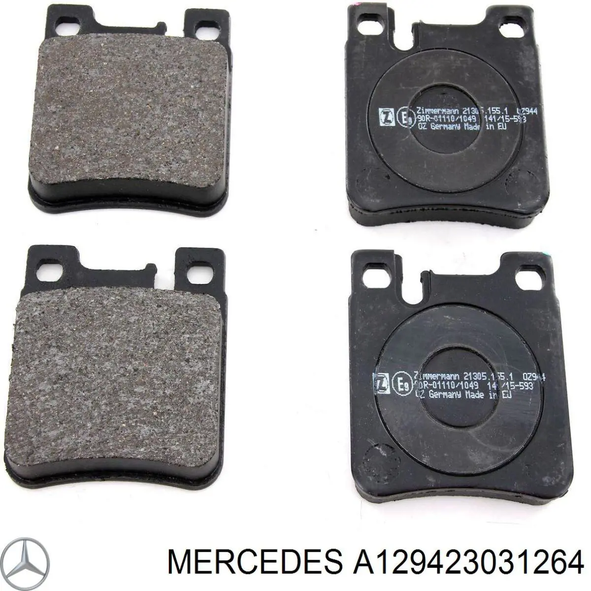 Disco de freno trasero A1294230312 Mercedes