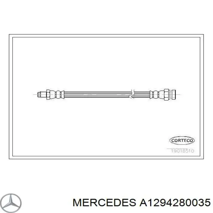 Latiguillo de freno delantero Mercedes E C124