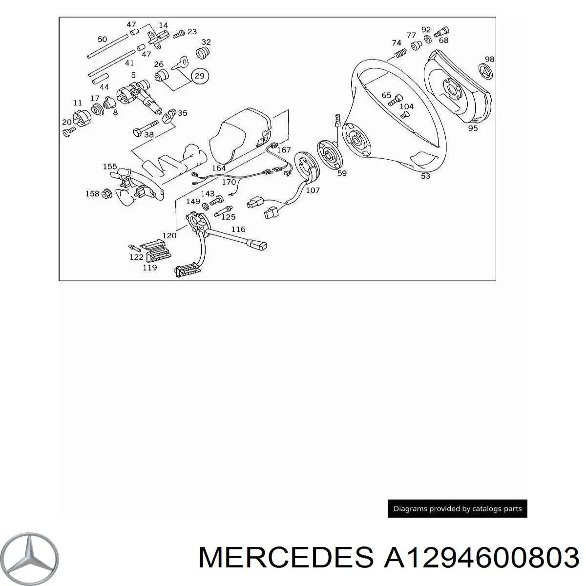 Volante Mercedes A1294600803 precio, desde 723,25 EUR