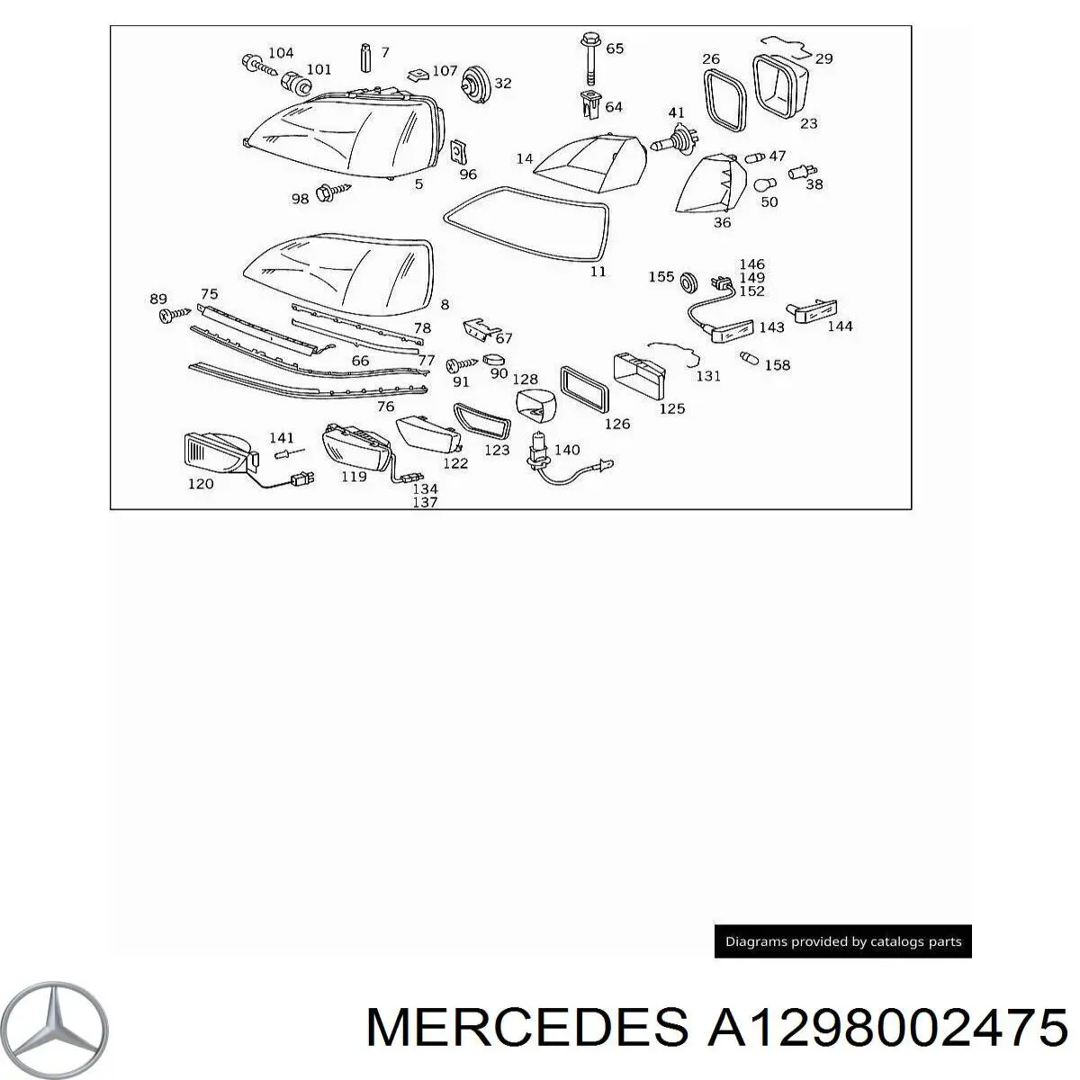  Mercedes A1298002475 precio, desde 62,63 EUR