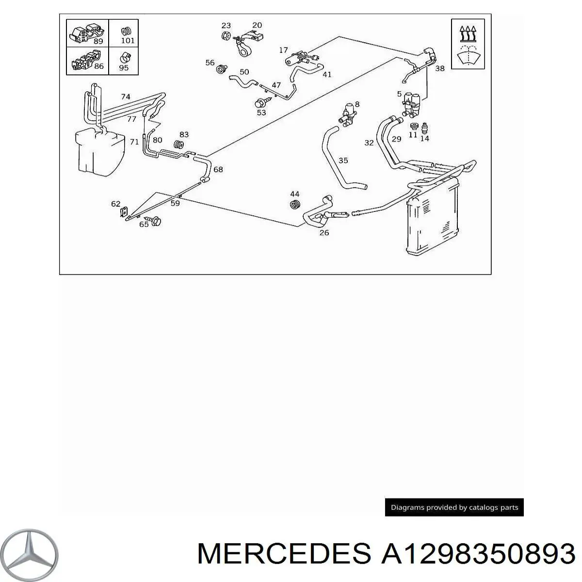  Mercedes A1298350893 precio, desde 49,72 EUR