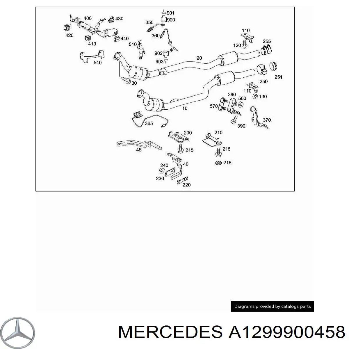 Tuerca del colector de escape Mercedes A1299900458 precio, desde 1,33 EUR